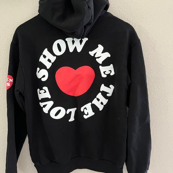 Talentless Hoodie Sweatshirt Black Show Me Love Hooded sweatshirt - Picture 5 of 9